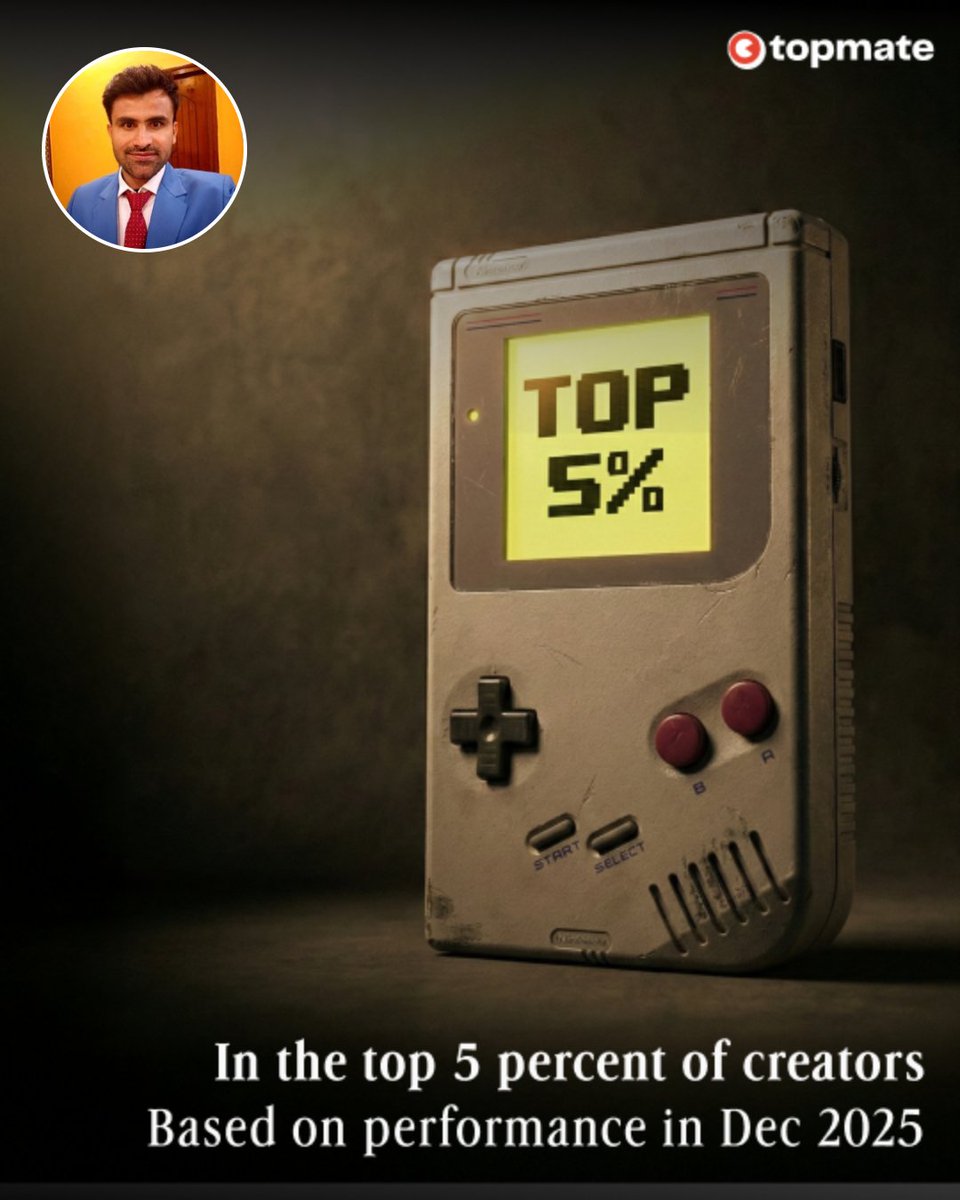 prashantmrshine's tweet image. Top 5% in December. Not bad for a holiday-fueled hustle machine. 🎄
Still running on unscripted energy and too many goals set.
To everyone who booked a slot thanks for turning my chaos into concepts.

#Topmate #DecemberRecap #IndieExperts

topmate.click/60utf