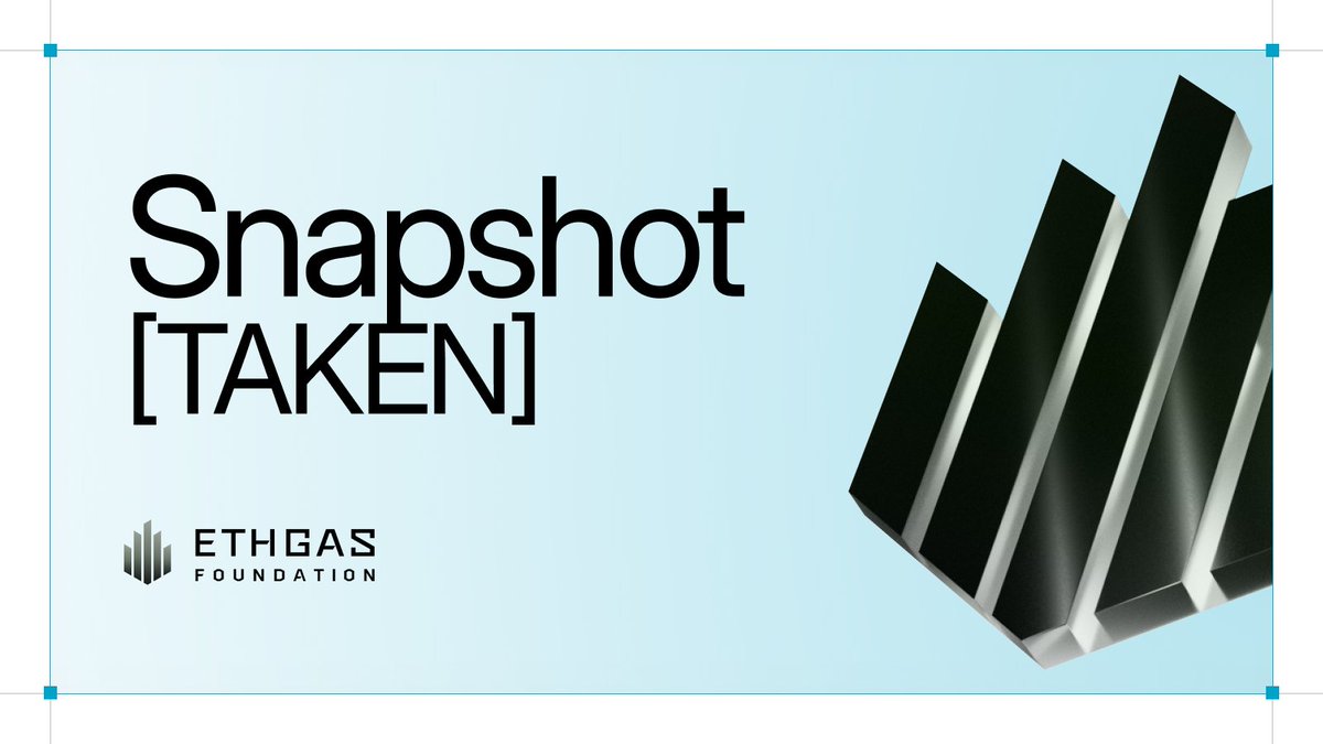 The <a href="/ETHGasOfficial/">ETHGAS</a> $GWEI airdrop snapshot is officially complete ✅

📸 Snapshot taken: Jan 19, 00:00 UTC

Eligibility was determined by: 
• Historical gas spent on Ethereum Mainnet
• Verified social + community participation supporting a gasless future

What’s next:
🗓 Jan