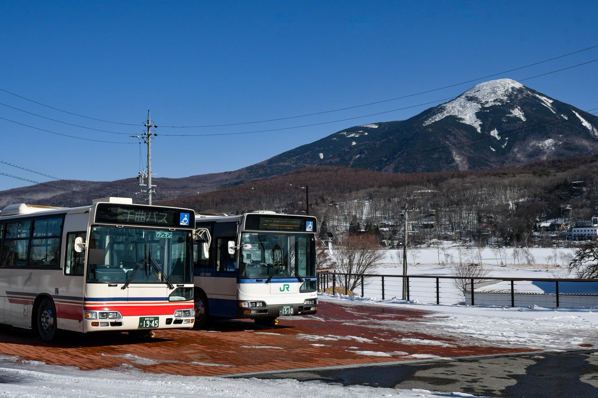 白樺湖観光センターと富士見台駐車場へ寄り道。 蓼科山や八ヶ岳がバッチリ顔を出しており、遠くには富士山も見えていて大変激山なツアーでした🏔