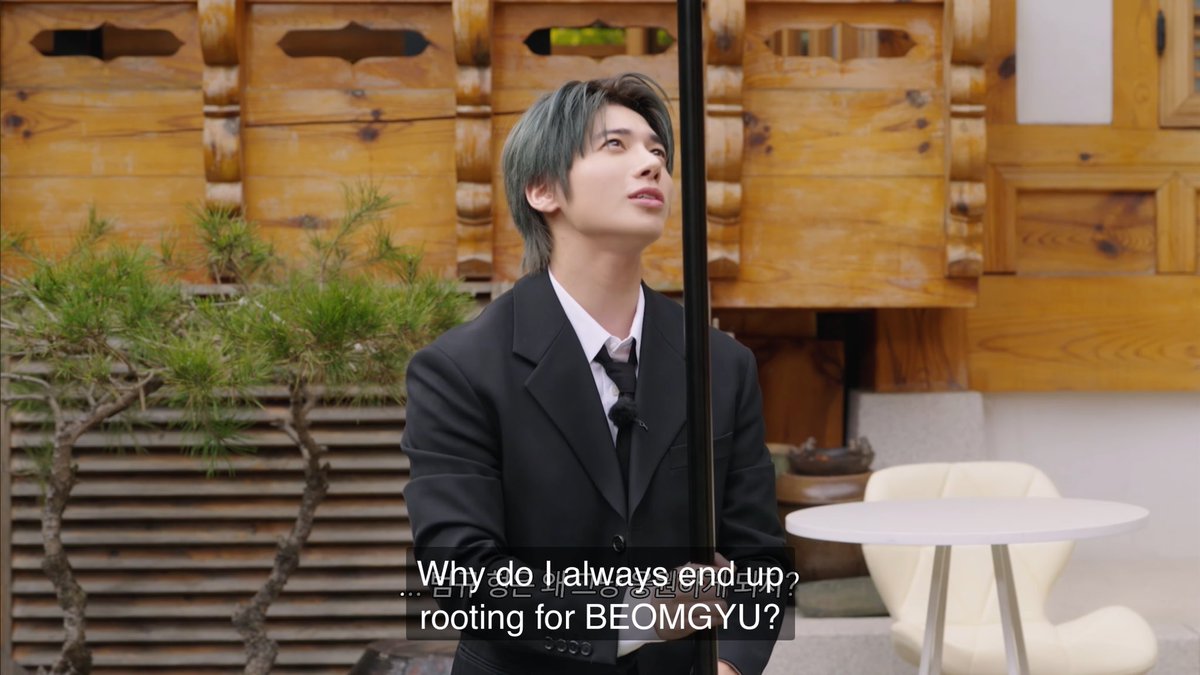 “beomgyu is my bias”
“beomgyu hyung i love you”
“beomgyu hyung is the best hyung ever”

hmmm i wonder why