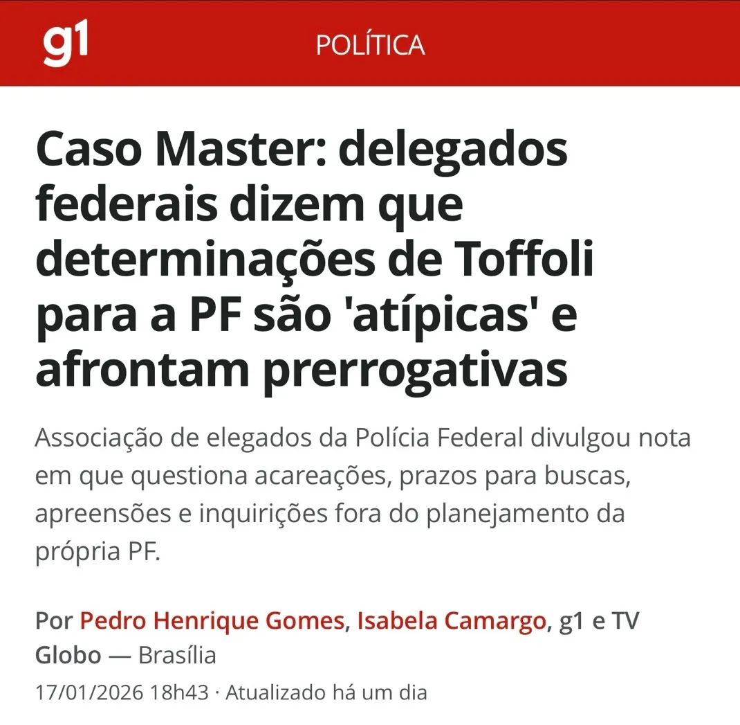 BruceBarbosa88's tweet image. Banco Master cria um rombo de R$ 50 bilhões (ou mais).

PF investiga.

Aí descobrem:
Esposa de Moraes tinha contrato de R$ 129 milhões com o banco.
Irmãos de Toffoli tinham negócio com o banco.

PF vai investigar?

NÃO.

Toffoli manda a PF parar a investigação.
E transfere tudo…