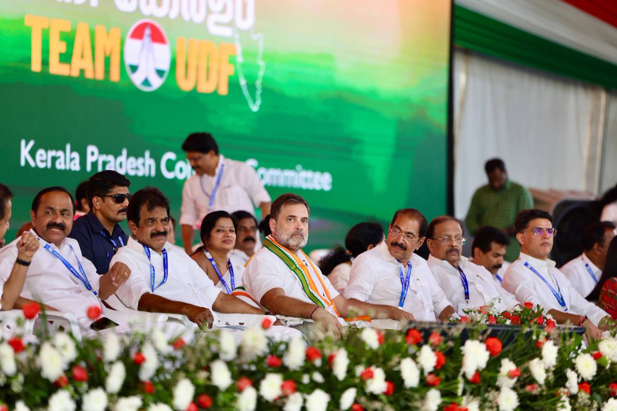 SachinPilot's tweet photo. Taking a step forward after the successful local body elections in Kerala, LoP @RahulGandhi ji met and interacted with all Congress candidates who contested in the polls. 

The programme marked an important milestone in strengthening and laying the groundwork for the upcoming Assembly elections.

The Congress party is upbeat about its performance and remains committed to leaving no stone unturned to ensure success in the electoral contest ahead. 

📍Kochi, Kerala 

@kcvenugopalmp @priyankagandhi @SunnyJosephINC @INCIndia @INCKerala