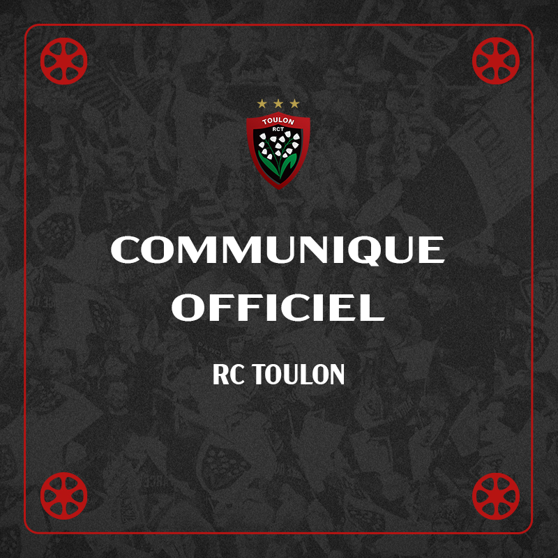 RCTofficiel's tweet image. Communiqué officiel du Rugby Club Toulonnais.

Plus d’infos 👉 shorturl.at/Ue8jw