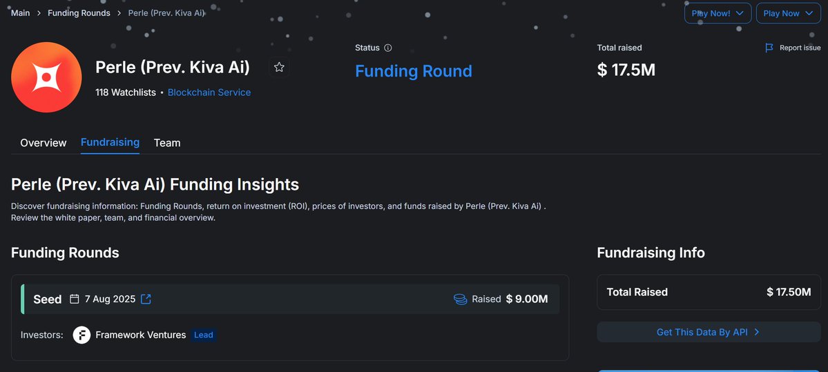 𝗨𝗽𝗱𝗮𝘁𝗲: Stay Positioned for Perle Labs Airdrop 💰

💳 Cost: $0 (FREE)
💎 Funding: $17.5m
🔗 Time: 4 mins

Perle Labs, a web3-powered AI platform has launched its season 1 point program 

Quick guide:
• go to » tinyurl.com/PerleDrop
• sign-up via email
• link Solana