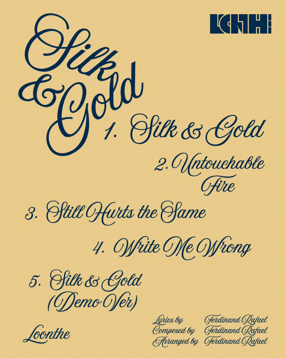 LOONTHE 
The 1st English Mini Album

TRACK LIST

01.31.2026 SATURDAY 
8PM (KST) | 7AM (ET) | 6PM (WIB)

#LOONTHE #SilknGold
#LOONTHE_SilknGold