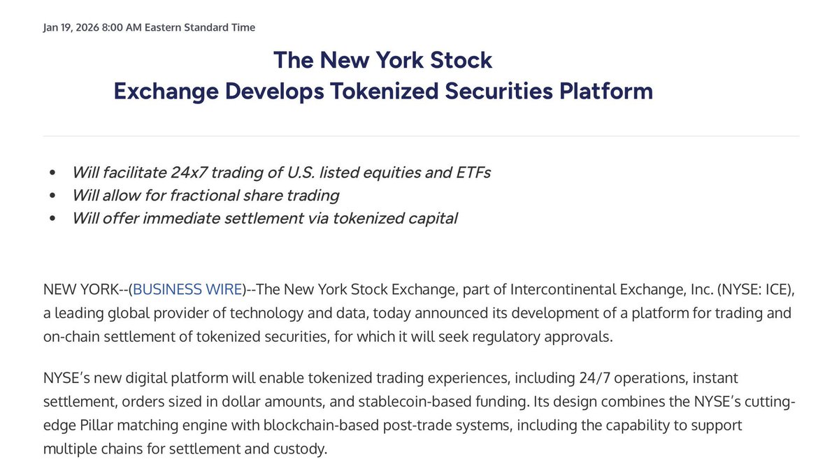 SPY $QQQ $BTC $ETH $BMNR $IBIT $MSTR | The Information reports major crypto  exchanges are exploring tokenized U.S. stocks, enabling global, near 24/7  trading. Binance is considering reviving stock tokens after shelving