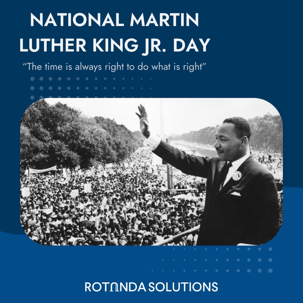 RotundaData's tweet photo. Today, we honor the life of Martin Luther King Jr. and a legacy rooted in doing what is right to make the world a better place. #MLKDay #MLKDay2026 https://t.co/Yo5KUYsAE3
