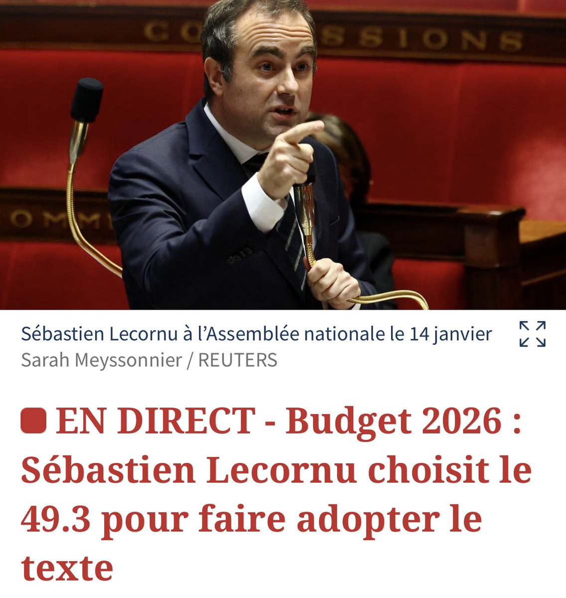 Il avait promis « la rupture ». Il avait promis de partir après sa démission. Il avait promis de ne pas utiliser le 49.3. 
Il a fait la continuité. Il est resté. Il utilisera le 49.3. Comment s’étonner du discrédit de la parole politique ?