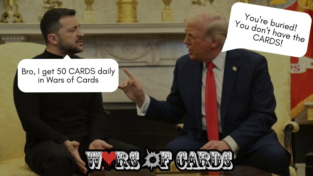 wars_of_cards's tweet photo. With us, you ALWAYS have the CARDS! 🃏

🎁 FREE 50 CARDS daily 

♠️ Live Blackjack on $NEAR

🌲 The Dark Forest awaits

👉 https://t.co/66uvVyNpFx https://t.co/pZGlwkn3Gc