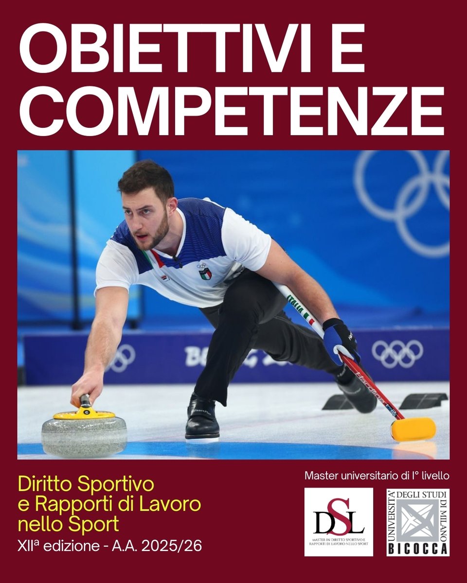 MasterDSL's tweet image. Il Master fornisce un ampio insieme di competenze per operare in tutti i settori dello sport, in qualità di esperti della materia del diritto sportivo e dei rapporti di lavoro nello sport.

Info e iscrizioni: linktr.ee/masterdirittos…

@TizianaVettor  
@unimib