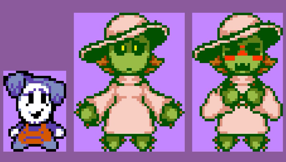 Sunkdev_1's tweet image. The Tsundere Cactus from chapter 3
(ignore ramb idk how he got there)