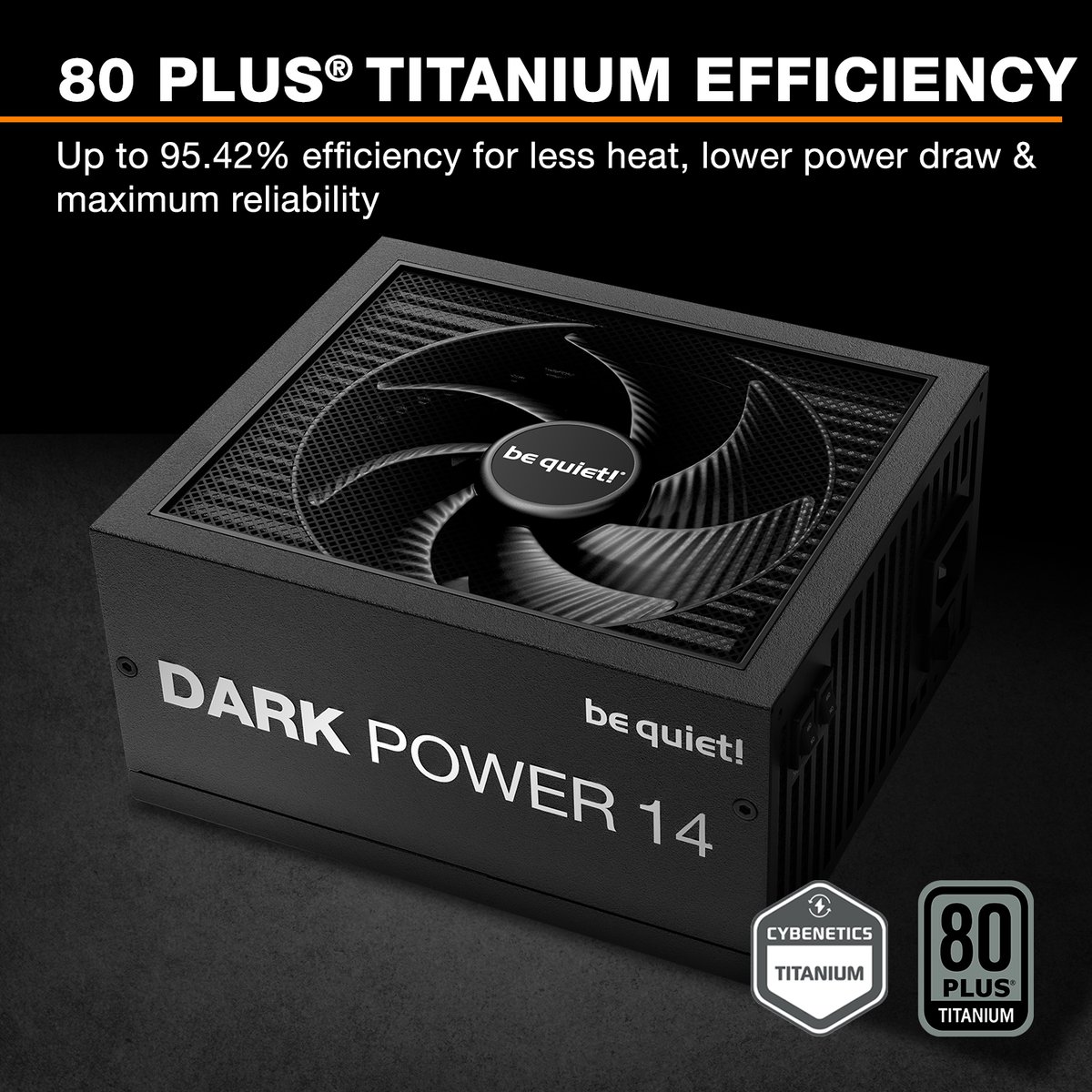 bequietofficial's tweet image. Flip the switch. Go silent. Go all in.

Dark Power 14 delivers Titanium efficiency, overclocking-ready power, and next-gen support.

1200 W | 1000 W | 850 W

#bequiet #DarkPower14 #PSU #SilentPerformance #HighEndPC #PCHardware