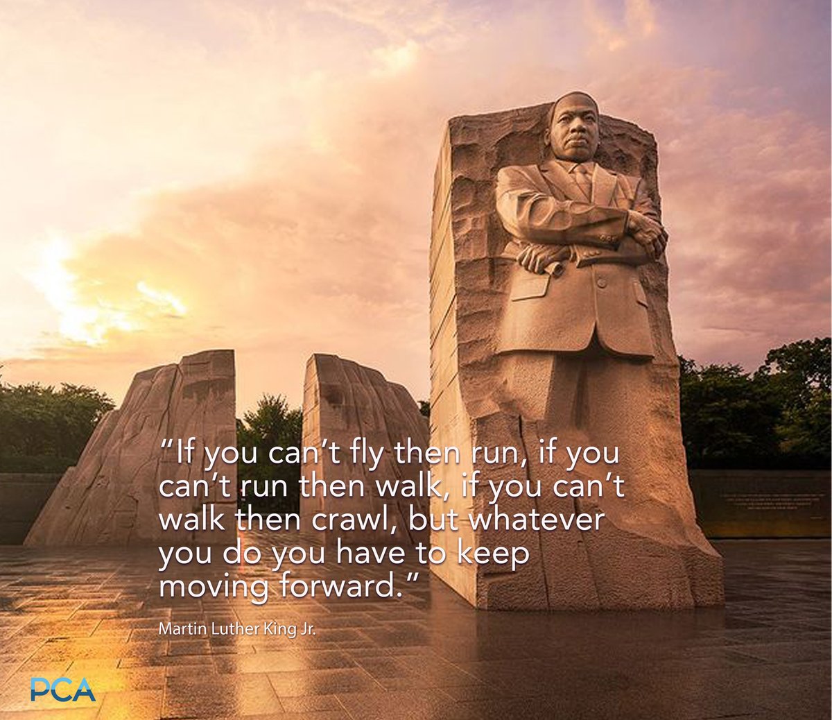Today we honor the life and legacy of Dr. Martin Luther King Jr. His words remind us that progress is made by continuing forward - together, with compassion, purpose, and hope.