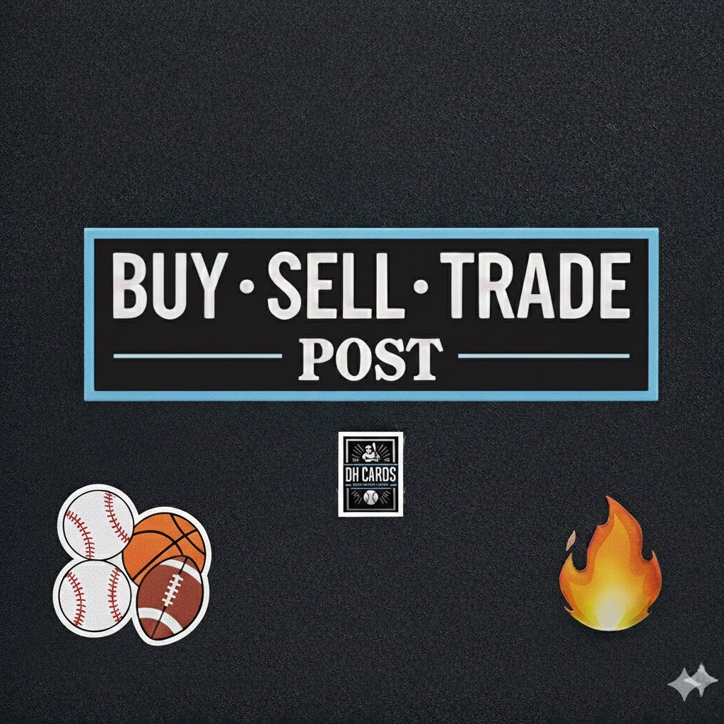 Buy • Sell • Trade
Drop your cards + prices below 👇🔥
RT for exposure
Let’s make some deals 💎 
#TheHobbyFamily #TBBCrew