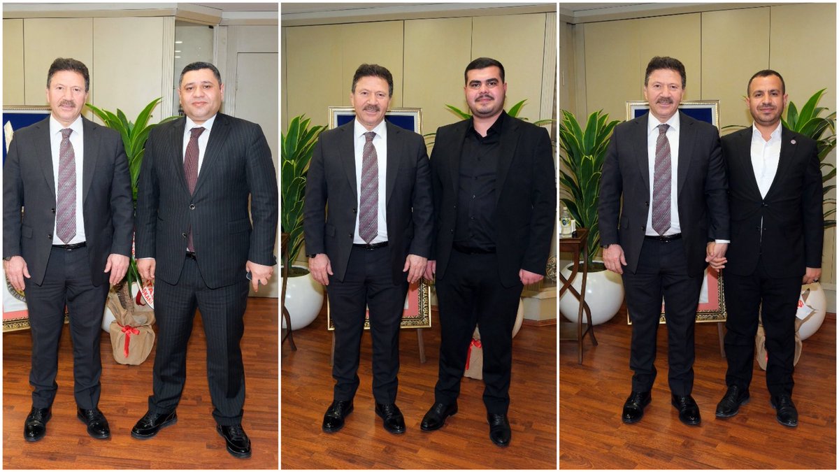 MehmetYiginer's tweet image. Yönetim Kurulu Üyemiz, Şanlıurfa Şoförler ve Otomobilciler Esnaf Odası Başkanımız İmambakır Alkan, Birecik Minibüsçüler ve Kamyoncular Esnaf Odası Başkanımız Muhyettin Begit ile Ceylanpınar Şoförler Odası Başkanımız Şehmus Birmeç’i federasyonumuzda ağırladık.

Ulaşım esnafımızı…