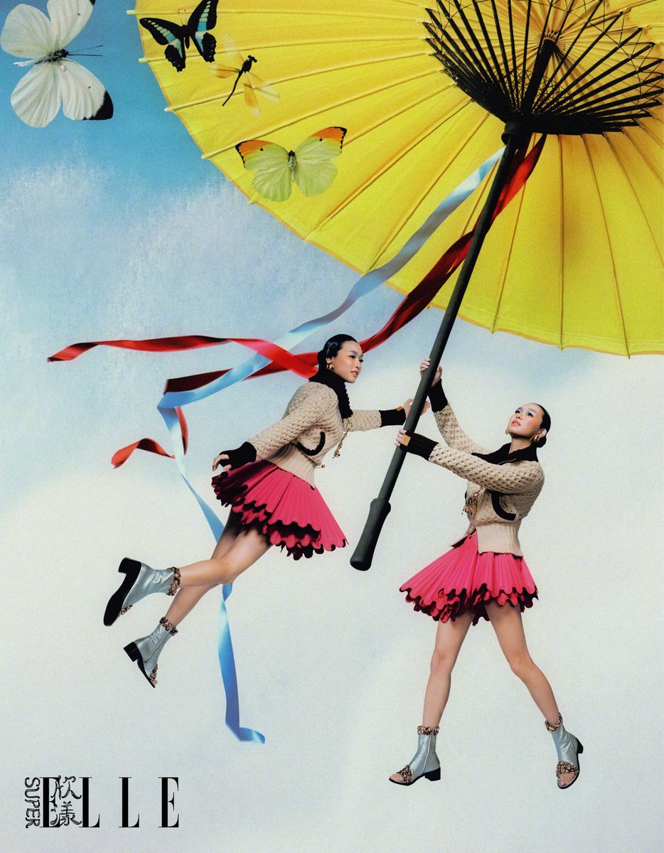 cafewindows's tweet image. super elle china, january 2026 issue photographed by weihuan