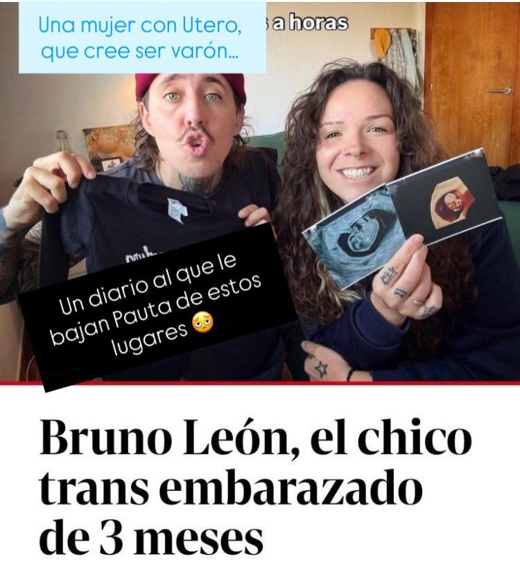 DocMartinOR's tweet image. Miren , miren …Es una #mujer embarazada, que se cree Varón. Y un diario como @grupoclarin al que le bajan pauta ( $) para poner estas noticias. De #manual