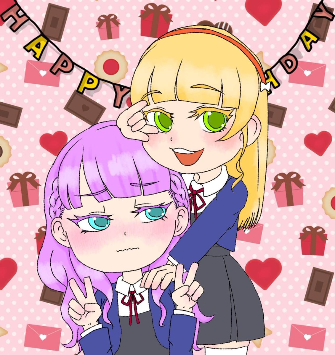 マルガレーテちゃんお誕生日おめでとう！🎂🎉
美味しい食べ物沢山食べてね！！🍫🍜🍛

#ウィーン・マルガレーテ生誕祭2026
#マルガレーテ喜ばせ隊
#ウィーン・マルガレーテ
#平安名すみれ
#ウィすみ 🦋🪐