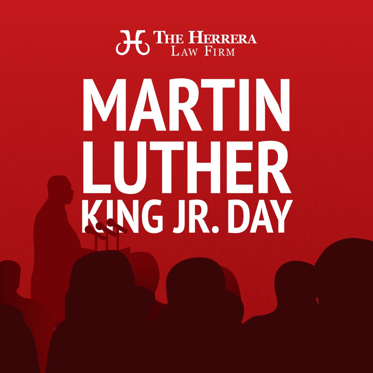 Today, we honor the life and legacy of Martin Luther King Jr., whose courage and dedication to justice continue to inspire us. At The Herrera Law Firm, we strive every day to uphold these values and serve our communities with integrity. #WinningIsntLuck