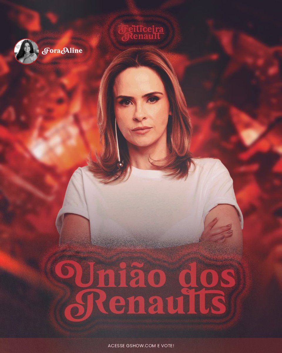 🩸 MUTIRÃO UNIÃO DOS RENAULTS INICIADO! 🩸

🗳️ A CADA 10 VOTOS DE TORCIDA, COMENTE UM EMOJI AQUI.

🎯 META: MIL REPLIES.

✅ O voto é para eliminar. VOTE FORA ALINE!

⏰ Encerra às 13h00. 

🔗: gshow.globo.com/realities/bbb/

#ForaAline #BBB26