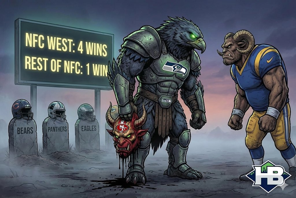The NFC West has dominated the NFC playoffs the way they dominated the regular season.

NFC West Playoff Wins: 4
All Other NFC Divisions: 1