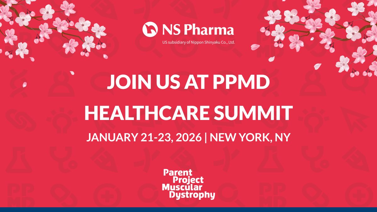 NSPharmaInc's tweet image. NSPharma is proud to sponsor #PPMD Understanding Dystrophinopathy Care event in New York, Jan 21–23.

This gathering brings us together to connect, and share our insights and experiences in #Duchenne and #Becker care.

Learn more &amp;amp; register: donate.parentprojectmd.org/event/understa…

#RareDisease