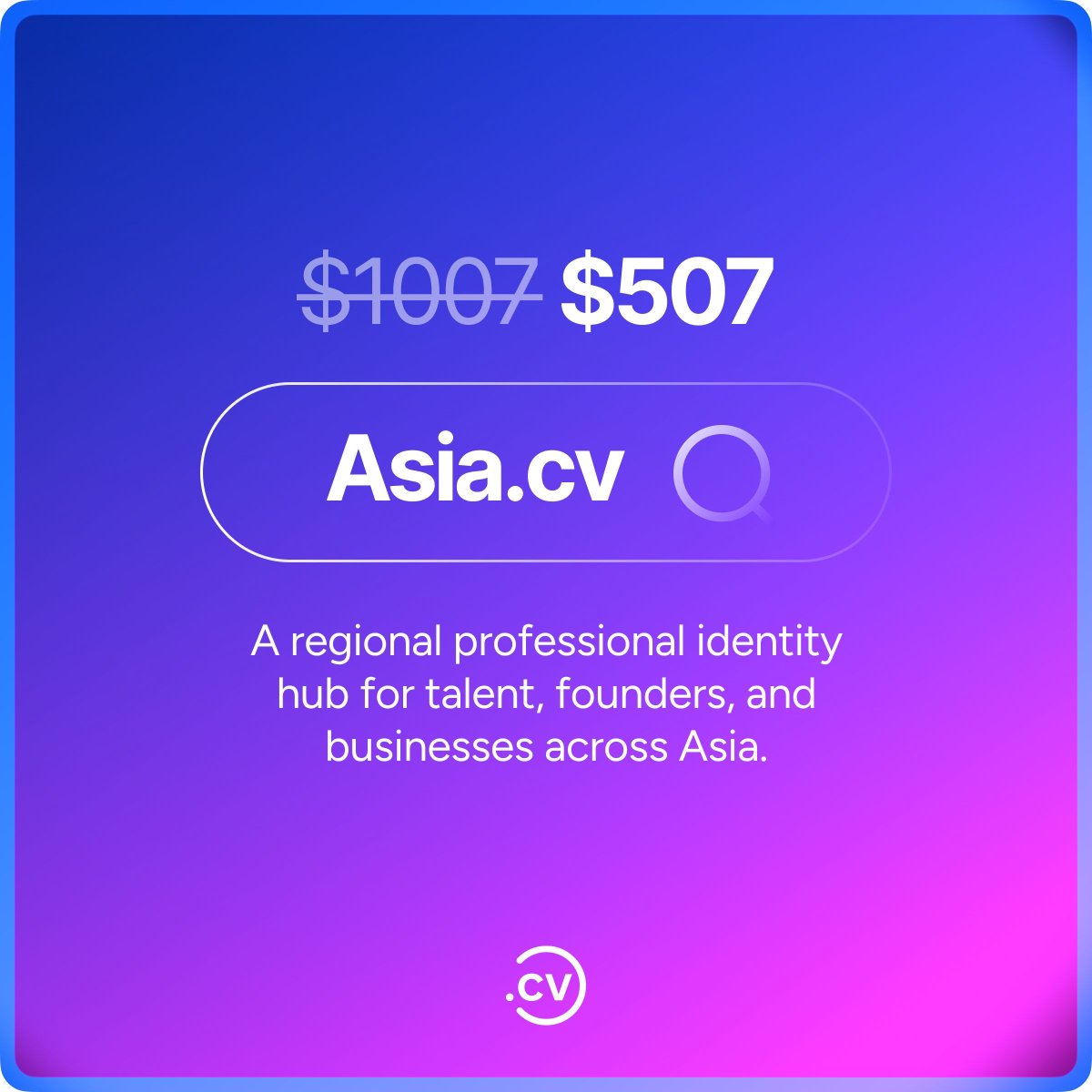 hellodotcv's tweet image. 🌏🚀 One region. Endless potential.

#asia #startups #founders #careers #business
