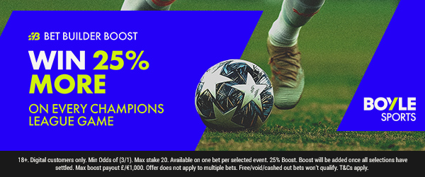 arbcruncher's tweet photo. 🚀 CHAMPIONS LEAGUE IS BACK — WIN 25% MORE WITH BET BUILDER BOOST! ⚽️

https://t.co/rQt3wXK0tT https://t.co/nEW7rMPfbT