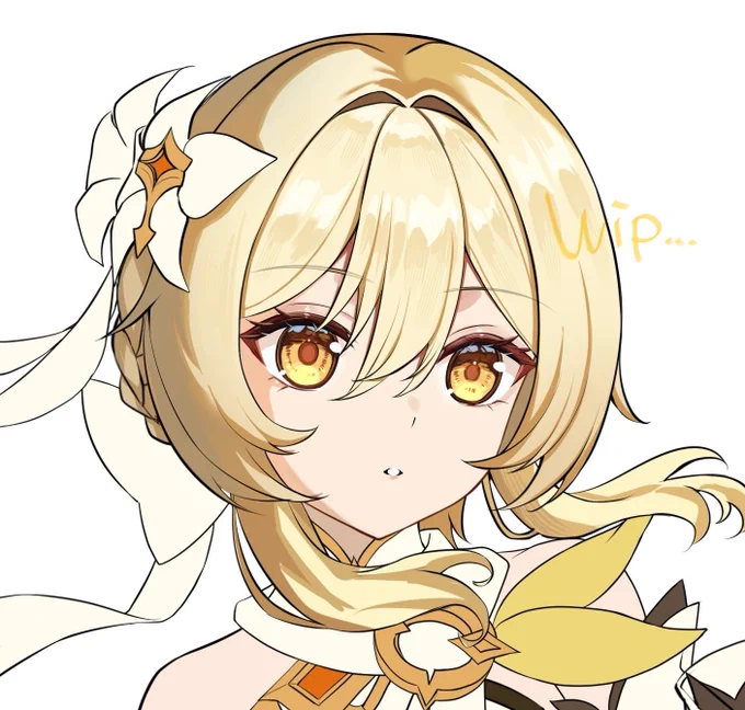 wip 数億年ぶりに蛍ちゃんを描いておる