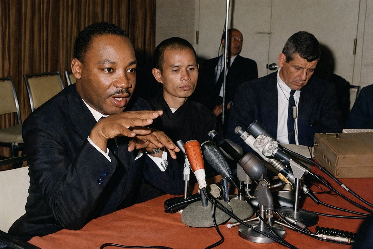 На этой неделе во всём мире вспоминают Мартина Лютера Кинга. Но редко говорят о том, какую роль в его жизни сыграла дружба с вьетнамским буддийским монахом Тик Нат Ханом.

Их объединяло главное: убеждённость, что мир, ненасилие и справедливость начинаются не с лозунгов, а с того,