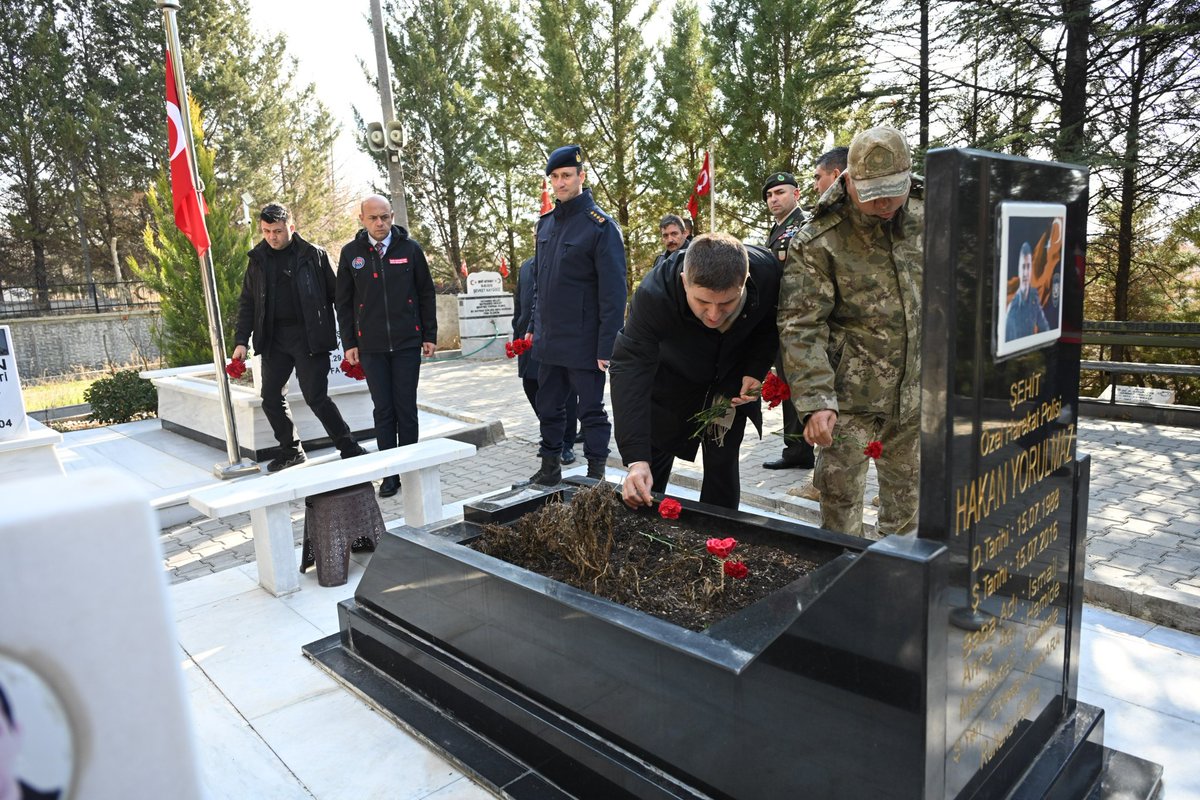 Valimiz Hüseyin Engin Sarıibrahim, göreve başlamasının ardından Mühimmat ve Garnizon Komutanı Tuğgeneral Mehmet Ali Durmuş, İl Emniyet Müdürü Mustafa Işık ve İl Jandarma Komutanı Jandarma Kıdemli Albay Hasan Acar ile birlikte Kırıkkale Şehitliği’ni ziyaret etti.

İl Müftüsü