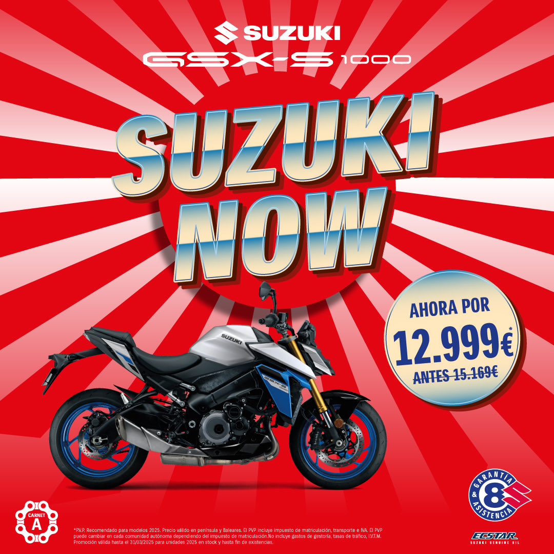 🔥 SUZUKI NOW 🔥
Precios especiales en modelos <a href="/SuzukiMotoES/">Suzuki Moto España</a> en stock.
Aventura, touring y deportividad con condiciones únicas.

📍 #SuzukiBurgos · #GrupoJuliánAutomotive
⏳ Hasta 31/03/2026 o fin de existencias

#SuzukiNow #motos #ConcesionarioMasGrandeEspaña <a href="/SuzukiIberica/">Suzuki Ibérica</a>