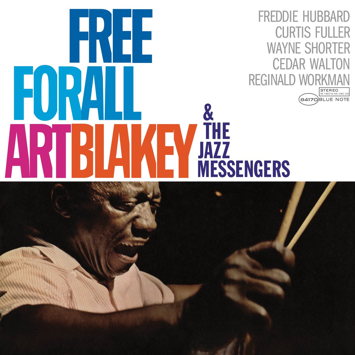 bluenoterecords's tweet image. Art Blakey &amp;amp; The Jazz Messengers “Free For All” comes out Friday in a new Classic Vinyl Edition! The set includes Wayne Shorter’s powerful title track &amp;amp; Freddie Hubbard’s churning piece “The Core” dedicated to the Congress of Racial Equality: bluenote.lnk.to/ArtBlakey-Free…