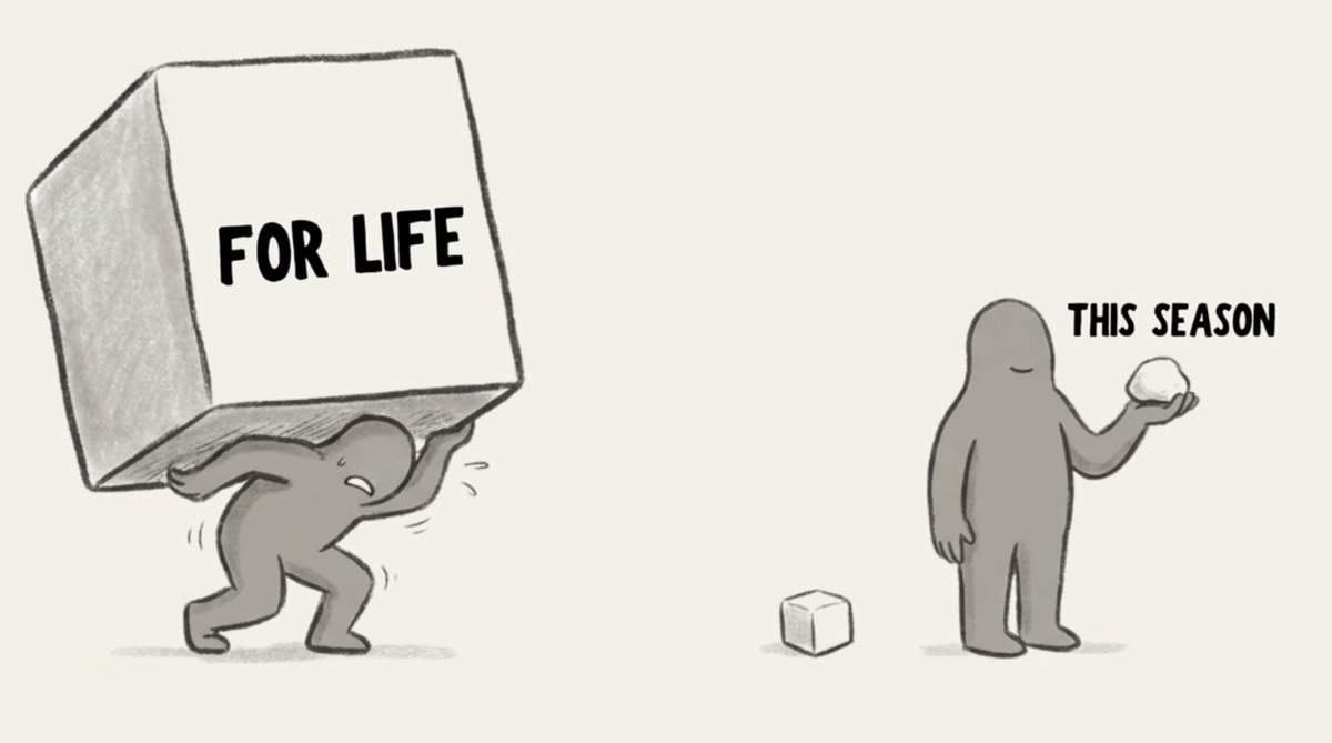 A message to your past self:

“You weren’t choosing for the rest of your life. You were choosing only for this season.”

What you start today doesn’t force you to stick with it forever.

You learn from it, and if it doesn’t work or you don’t like it, you simply choose a different