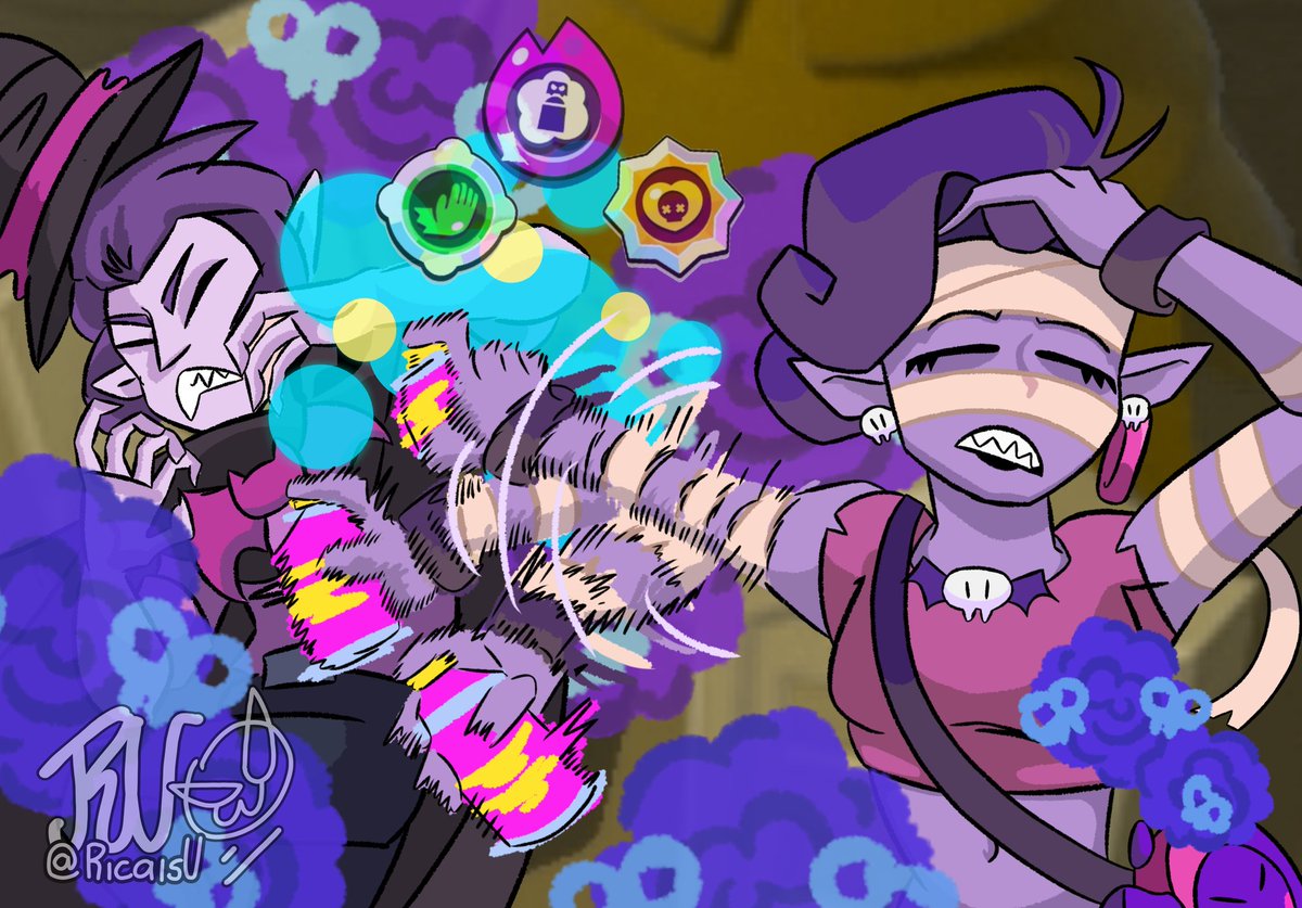 RicaisV's tweet image. La Emz apenas se le acercan: 

Supercell porfa no la nerfees aun, ya la maxie 😔
#JujutsuKaisen #NAOYA #BrawlStars #brawlstarsfanart #Emz