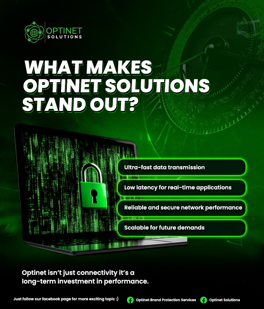 OptinetBrand's tweet image. Stay ahead in a world that never stops moving.
Optinet Solutions delivers ultra fast, secure, and future ready connectivity designed to power your digital growth. Whether you need speed, stability, or scalability, we’ve got you covered.
#TechInnovation
#DigitalTransformation