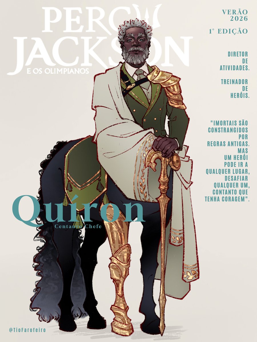 TioFarofeiro's tweet image. Quíron - Centauro Chefe
#PercyJackson #percyjacksonandtheolympians
