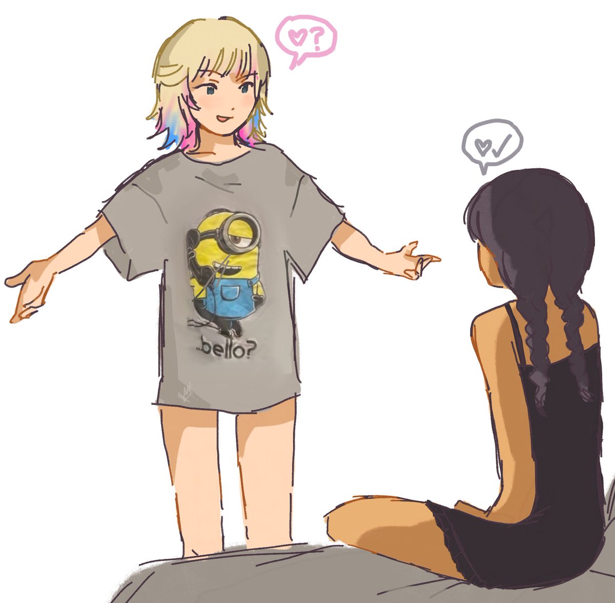 shadocket's tweet image. theyre gonna play roblox guys nothing else #wenclair #wenclairfanart #wlwart #artmoots