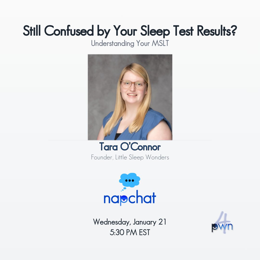 pwn4pwn's tweet photo. Ever look at your MSLT results and think,
"What does this actually mean?"
You're not alone.

This week's NapChat breaks it down... calmly, clearly, in plain language... with sleep expert Tara O'Connor.

🗓 Jan 21 | 5:30 PM ET
Because clarity changes everything.

#NapChat https://t.co/zj6JnwxAx1