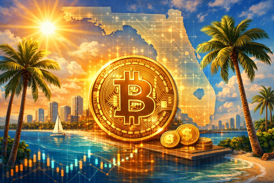 obverse001's tweet photo. Florida rumor mill is buzzing! 🌴 speculation suggests the Sunshine State could be the first to officially allocate 10% of its reserves to #Bitcoin by mid-year! 🚀 #DigitalGold #BTC #CryptoNews https://t.co/yvuV4UPvAo