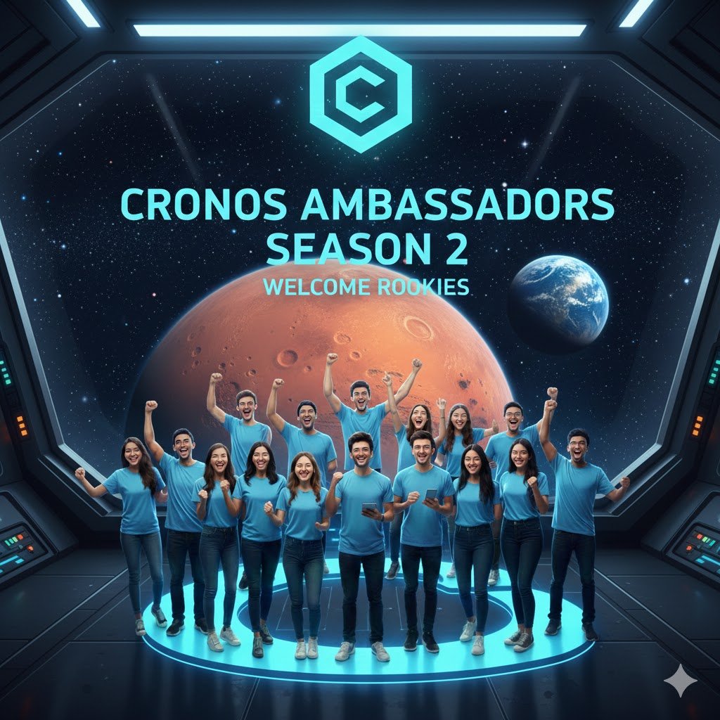 The Season 2 launch of the <a href="/cronosapp/"></a> Ambassador Program is officially LIVE! 🚀

I am beyond thrilled to be continuing this journey with the #crofam. A massive welcome to all the new Rookies joining our community, your energy is exactly what we need to take things to the next