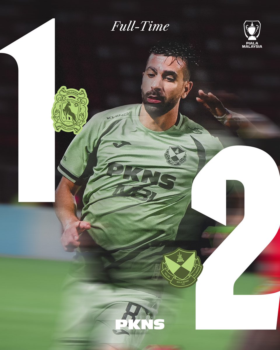 selangorfc's tweet image. FT | 🔴⚪ TRW 1-2 SFC 🔴🟡️

Advantage to the #RedGiants at the Sultan Muhammad IV Stadium. 🫡

The return fixture will be played at the MBPJ Stadium this Friday, on the 23rd of January 2026. ❤️💛

Powered by PKNS

#SelangorFC #ThisIsSelangor
#TRWSFC #PialaMalaysia2026