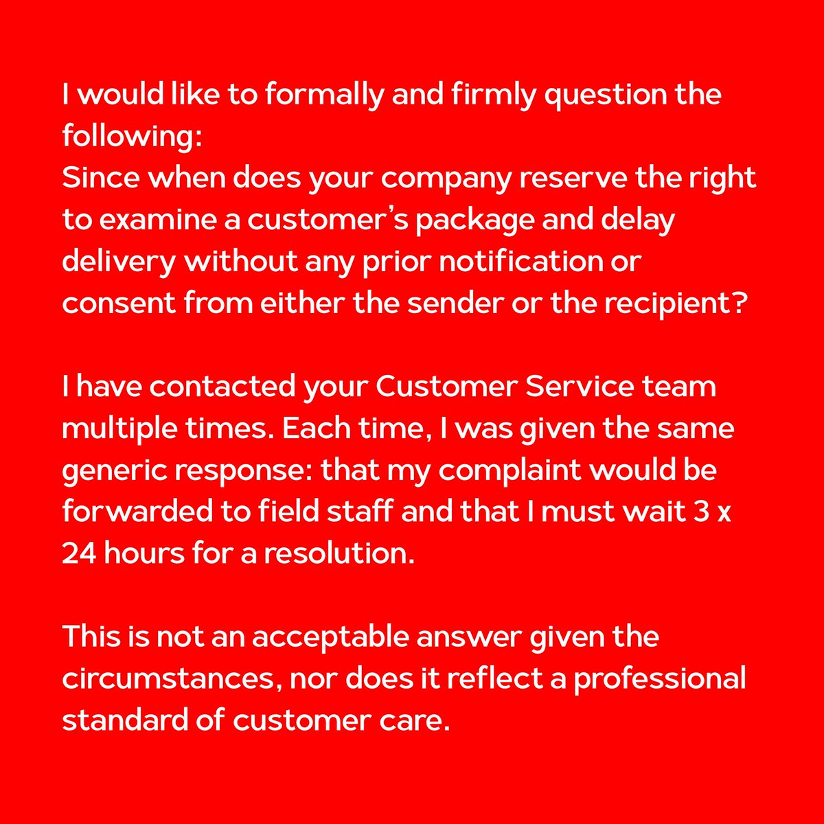 ikanatassa's tweet photo. Dear Robin Lo, the CEO of @jntexpressid 

The failure of your company stands as a clear reflection of the deeply inadequate quality of your leadership. https://t.co/4xT7QgsoEJ