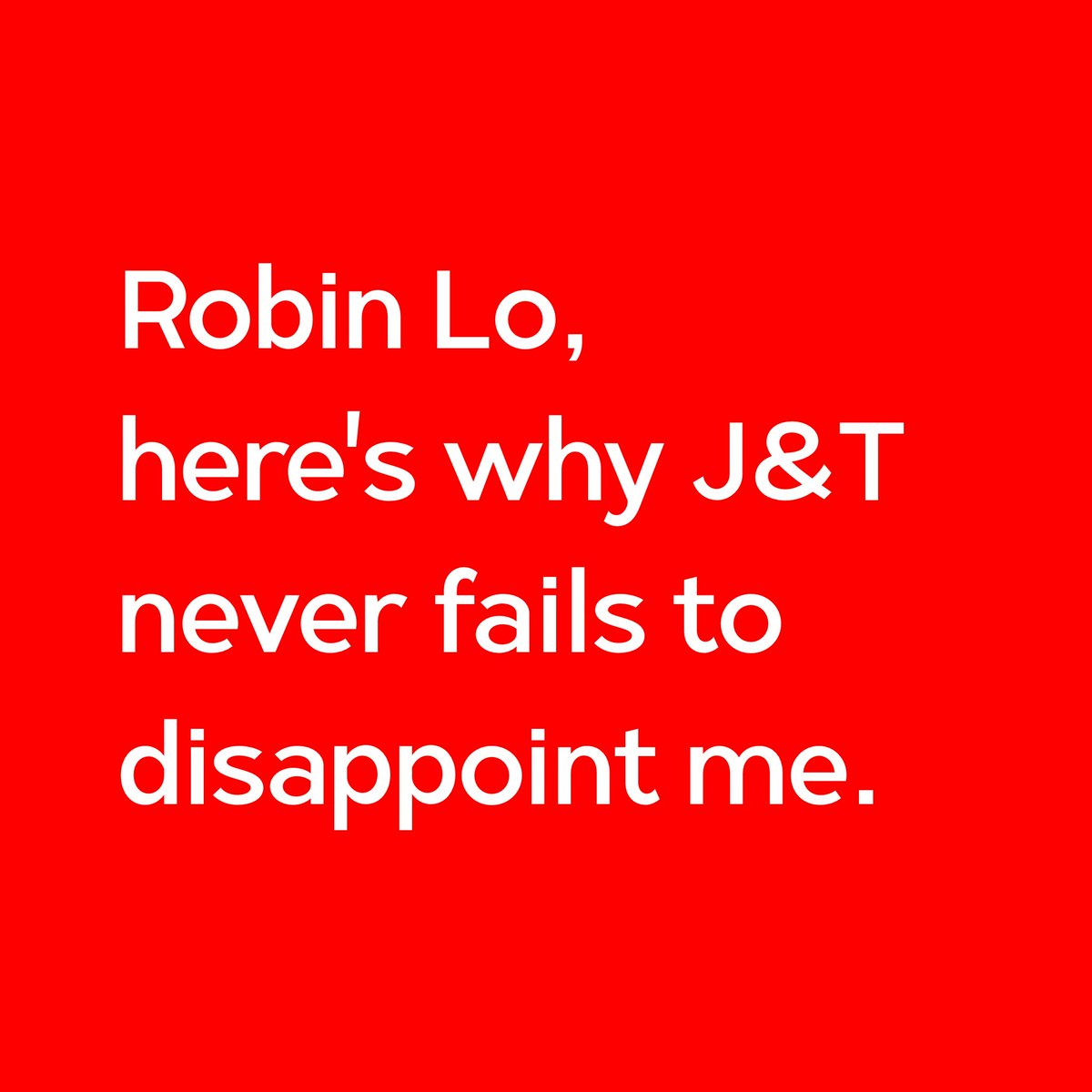 ikanatassa's tweet photo. Dear Robin Lo, the CEO of @jntexpressid 

The failure of your company stands as a clear reflection of the deeply inadequate quality of your leadership. https://t.co/4xT7QgsoEJ