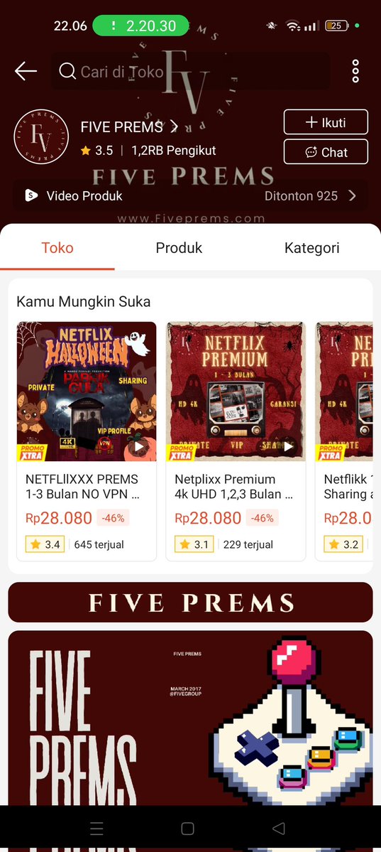 alleveria's tweet image. Help RT‼️Spill kang resell netflix, aku nggak tau nomor wa dia yang mana tapi ada akun shopee nya ( @.fiveprems ). 

Tolong bantu report akun shopeenya ya guys, biar nggak makin banyak yang kena, buktinya aku taruh di komentar. Mungkin ada akun kalian yang kena juga

#zonauang