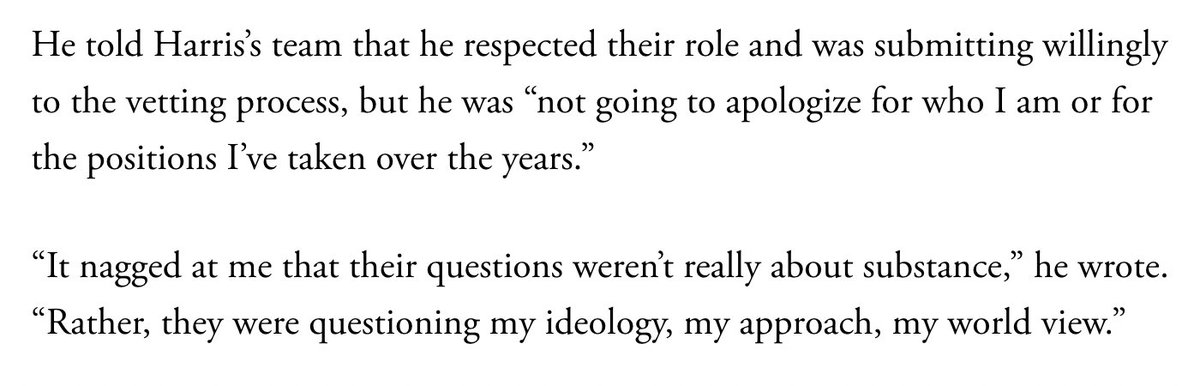shadihamid's tweet photo. This might be one of the silliest things I've seen a prominent Democratic politician say in a long time. Does Josh Shapiro really not think that one's "worldview" is a matter of substance worth asking about in a vetting process? https://t.co/oUu3lDEutT