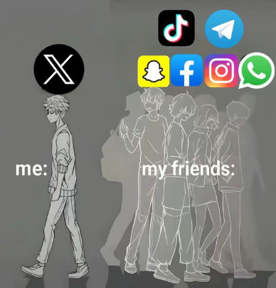 mutuva_trouble's tweet photo. Me choosing X 🖤
My friends choosing everything else 📱😂
Sometimes it’s not about following the crowd — it’s about enjoying the space where real conversations still exist.
#X #SocialMedia #DifferentVibes #KeepingItReal https://t.co/h3czv2UZCe