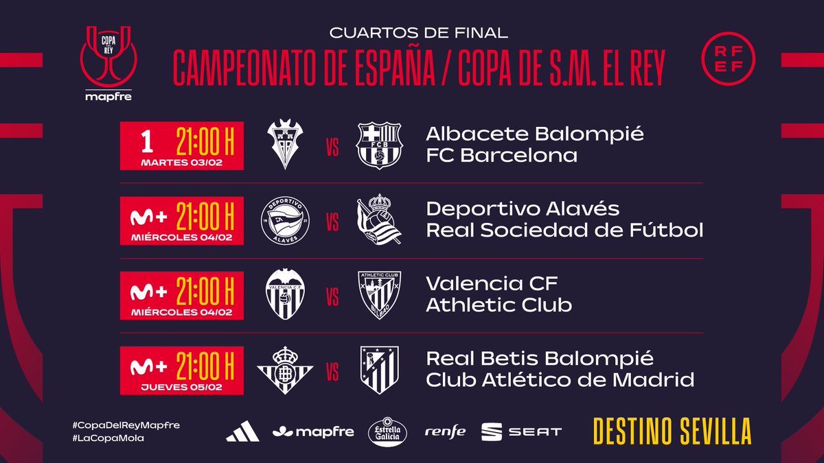 2010MisterChip's tweet image. Por SEGUNDA vez en TODA la historia del Campeonato de España, un equipo de Segunda División se va a enfrentar a Real Madrid y a Barcelona en la misma temporada:

@RCDeportivo 1970-71
@AlbaceteBPSAD 2025-26