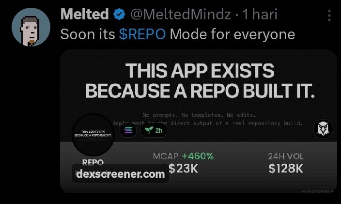 Coordinisons's tweet photo. Soon $REPO mode 👀

@MeltedMindz

4kG5SZ3G6Lq8oRnDvEnNSRd2WY8QNtR1ra4ELPnnBAGS https://t.co/UPDaOBoRiB