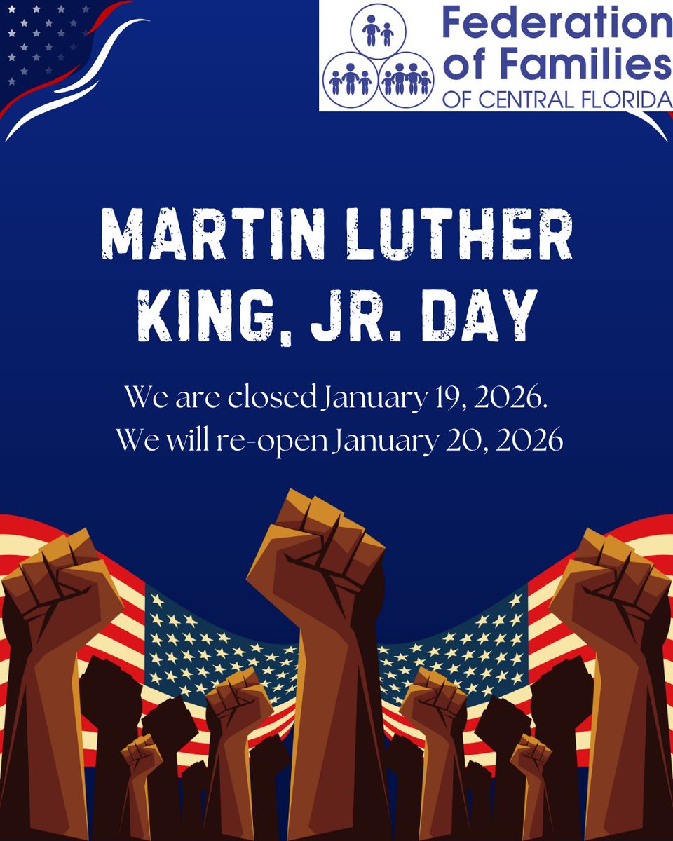 central20181's tweet photo. Today we honor the life and legacy of Dr. Martin Luther King Jr.
MLK Day reminds us that justice, equity, and compassion require action, not just remembrance. Let’s continue the work together. #MLKDay #DayOfService #JusticeForAll #FFCFL
https://t.co/QCIhAFEJ2i https://t.co/tqsMHQnzUf